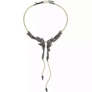Alexis Bittar Black and Gold Statement Necklace